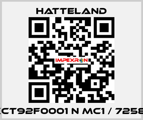 RKCT92F0001 N MC1 / 725881 HATTELAND