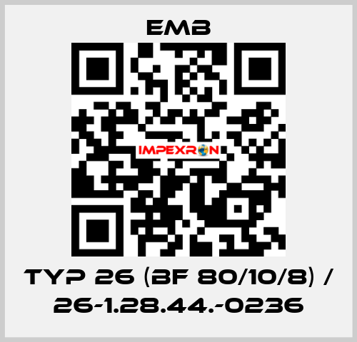 Typ 26 (BF 80/10/8) / 26-1.28.44.-0236 Emb