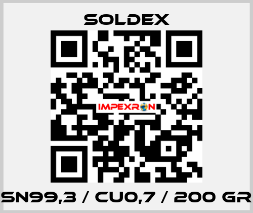 SN99,3 / CU0,7 / 200 gr SOLDEX