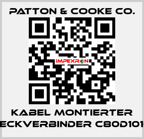 Kabel montierter Steckverbinder C80D1016x Patton & Cooke Co.