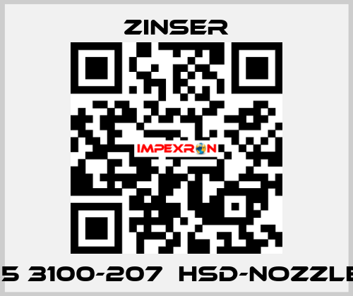 235 3100-207  HSD-nozzles  Zinser