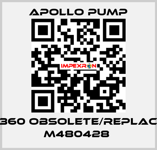 M480360 obsolete/replaced by M480428  Apollo pump