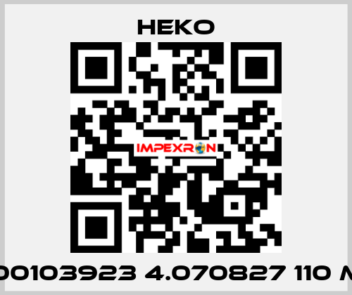 0000103923 4.070827 110 mm  HEKO