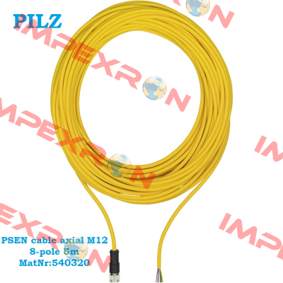 PSEN cable axial M12 8-pole 5m MatNr:540320 Pilz