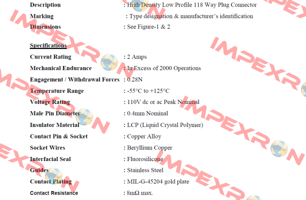 HDLP21118UMDDA0P0 Hypertac (brand of Smiths Interconnect)