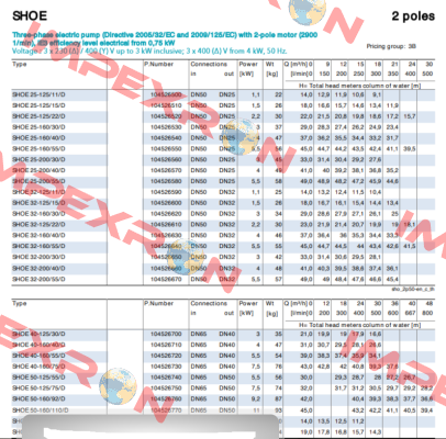 SHOE 50-160/110/D (104526770) Lowara