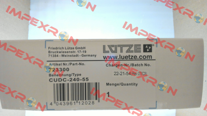 CUDC-240-55 / 723300 Luetze