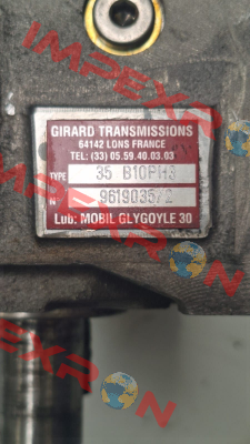 Dynabox 35 Basic 10,25 P H3 BMF70/500 AM N°5 Ø14 mm 4578404 Girard Transmissions