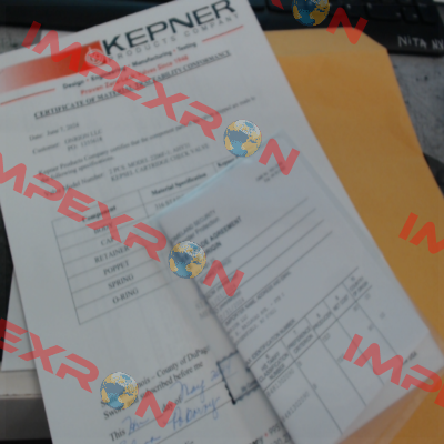 3.1 certificate (Material Traceability Report) KEPNER