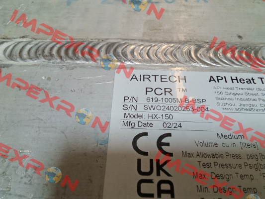 PCR 619-1005 M-BSP API Airtech