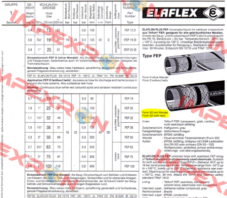 Elaflon Plus Universalschlauch (FEP 19)  Elaflex