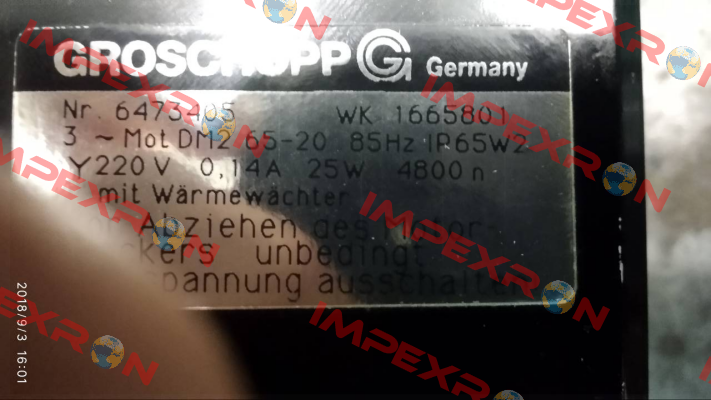 DM2 65-20  OEM  Groschopp