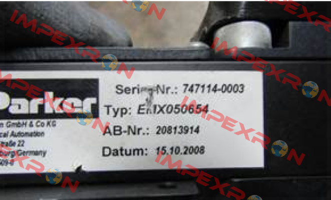 EMX050654  obsolete,no replacement Parker