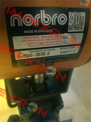 15-RDA-40-1SD1E0 old code / new code 15-RDA40-1SD1E0-D Norbro