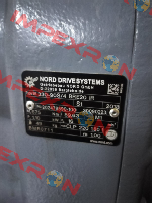 Type SK 330-90S/4 BRE20 (OEM) Nord