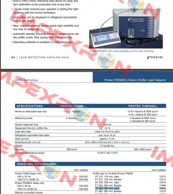 E3000 P/N:12215 Inficon