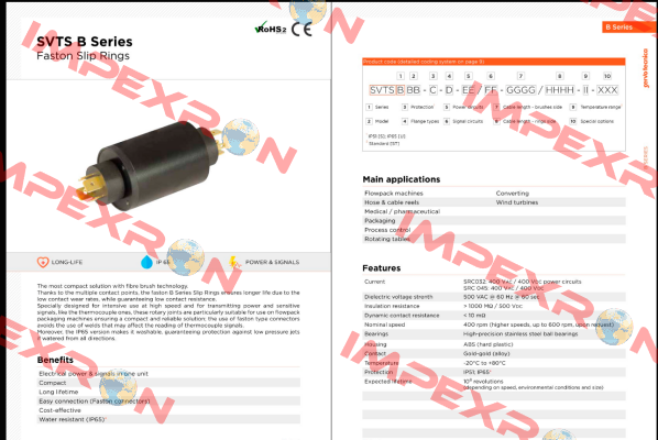 SVTS B 01-S-A-02/02-0000/0000-ST-000 Servotecnica