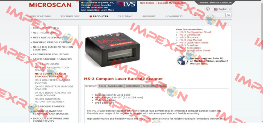 MS 3-0003 Microscan