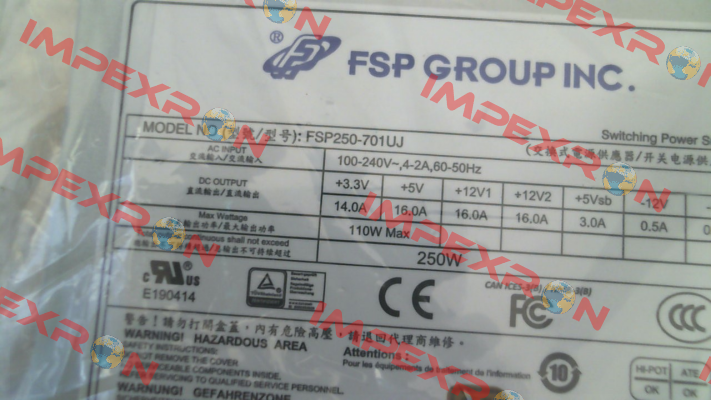 9PA250CK12 / FSP250-701UJ Fsp