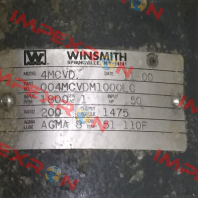 004MCVDDM1000LC  Winsmith