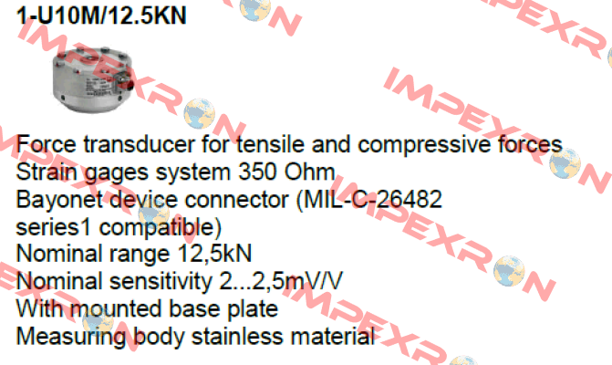 1-U10M/12.5KN  Hbm