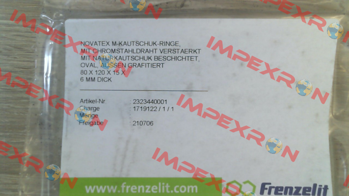 Nr 05 9999 0600 (Novatex 80x120x15x 6mm) Frenzelit