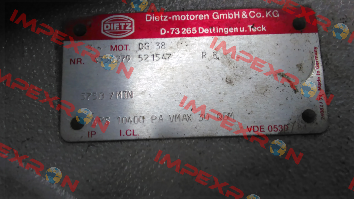 4356279 521547 - obsolete , with no replacement  Dietz-Motoren