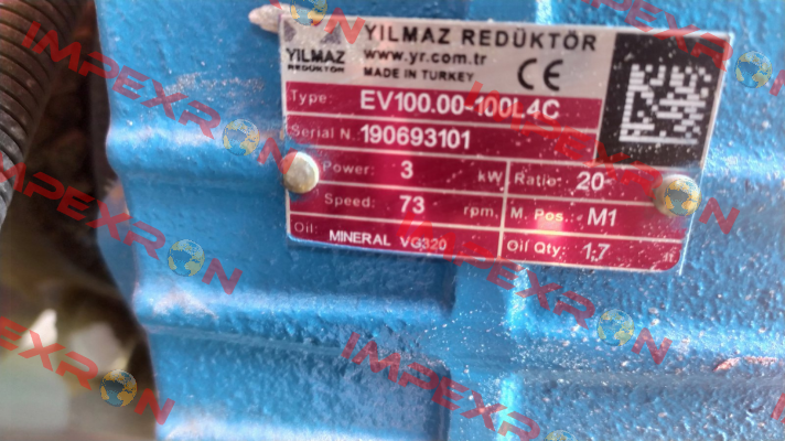 EV100.00-100L/4 Yılmaz Redüktör