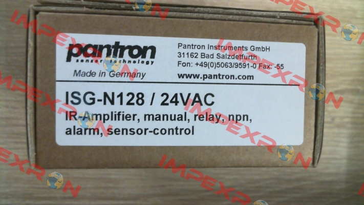 p/n: 9ISG184, Type: ISG-N128/24VAC Pantron