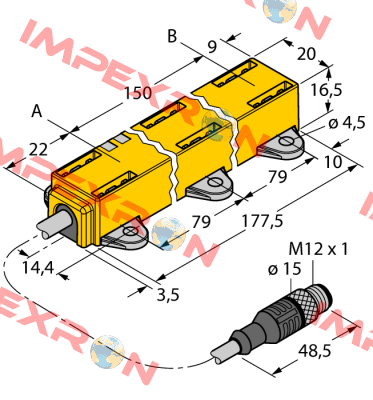 LI150P1-Q17LM1-LU4X2-0,3-RS5/S97 Turck