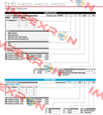 FHB-065-1-B-A-F1-A10-N-P01 MP Filtri