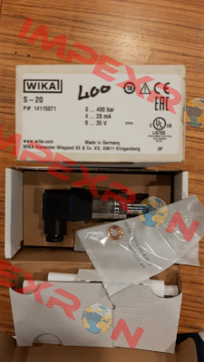 S-20    0....400 bar (Part Number: 1415071) Wika