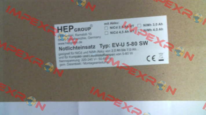 EV-U5-80-SW HEP